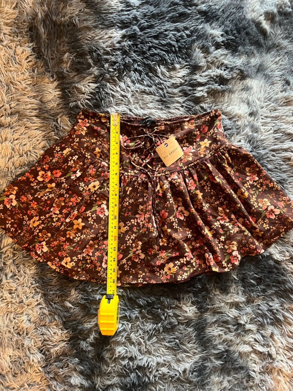 Blu Pepper‎ Floral Skort - Picture 3 of 9